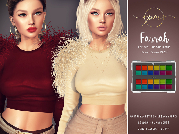 :: pm :: Farrah Top -BRIGHTS PACK-