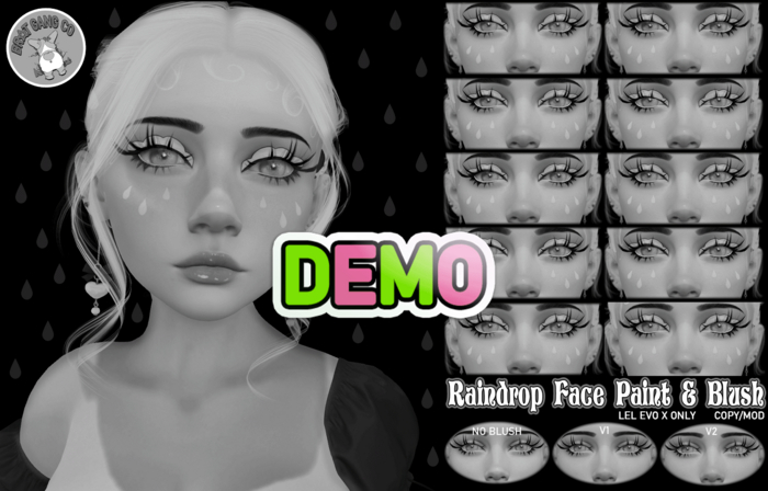 BGC - Raindrop Face Paint & Blush DEMO