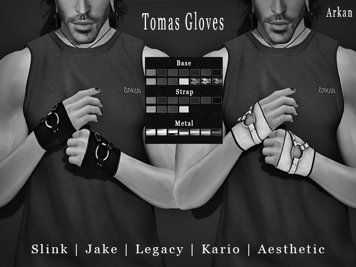 .::Arkan::. Tomas Gloves + Fitmesh DEMO
