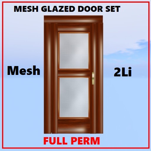 GLAZED MESH DOOR SET 2Li