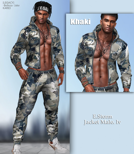 E.Storm Jacket Male. Iv Khaki
