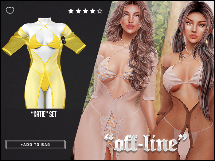 "Off-Line" x "Katie" Set / Lemon