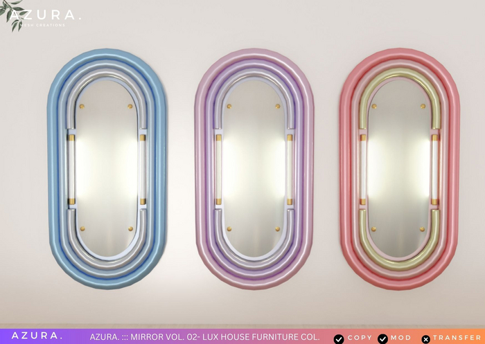 AZURA ::: MESH MIRROR VOL. 02 - LUX HOUSE FURNITURE COL. 