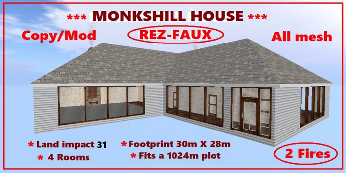 Rez Faux MONKSHILL HOUSE 30Li (Boxed)