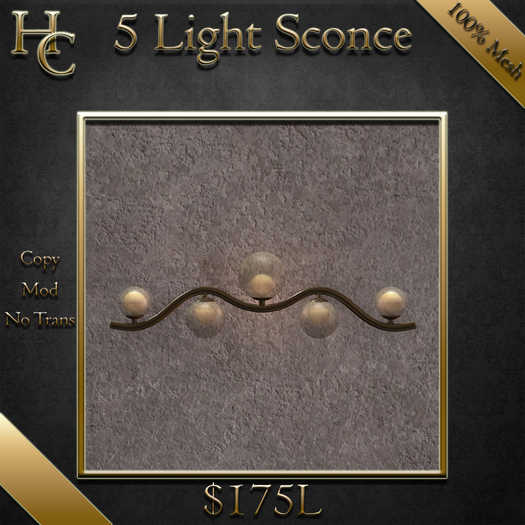 [HC] 5 Light Sconce