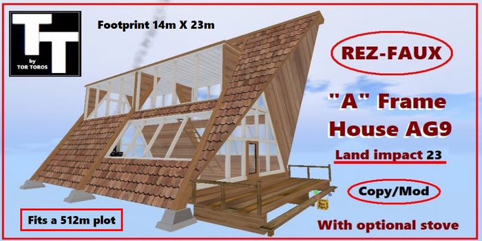 A frame 23Li with optional stove REZ FAUX 