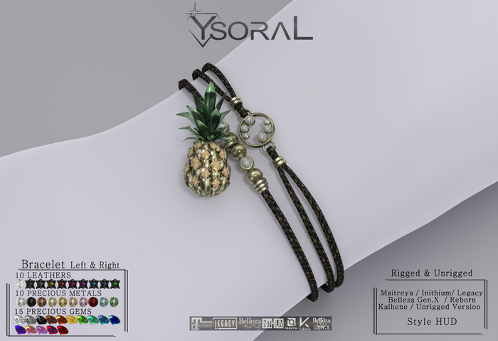 ~~ Ysoral ~~ .: Bracelet Pineapple :.(Rigged & Unrigged) 