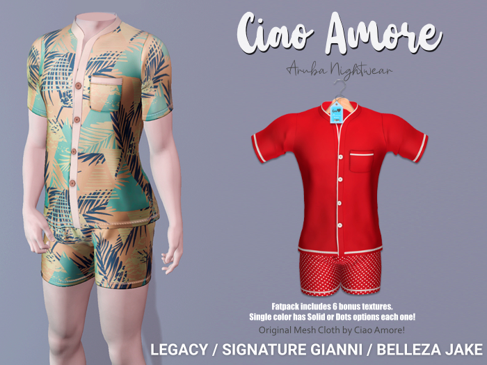 Ciao Amore! - Aruba Nightwear (M) Red