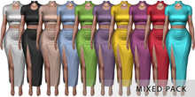 Lilleth. SHINING Top & Skirt Mixed GenX Curvy