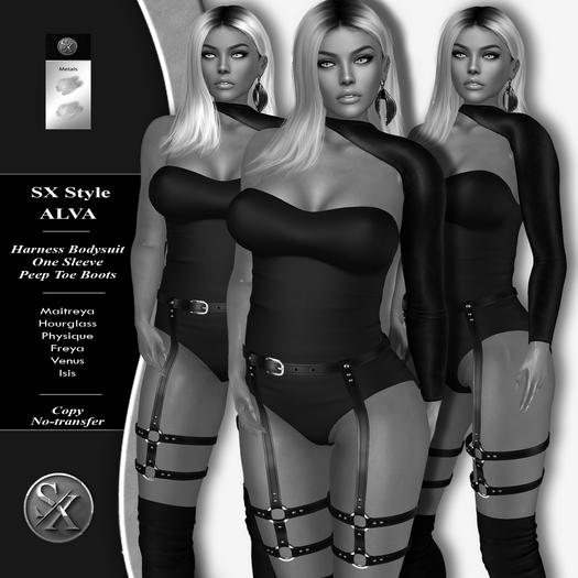 demo // SX Style ~ Alva Harness Bodysuit Boots Sleeve [add]