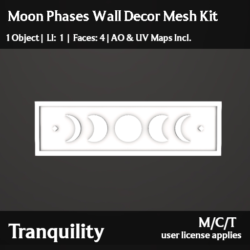 Tranquility - Moon Phases Decor Mesh Kit