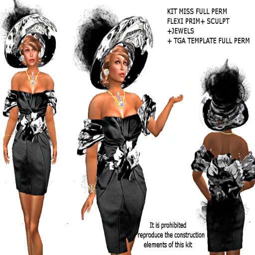 FULL PERM KIT MISS FLEXI PRIM + JEWERLY + TGA TEMPLATE