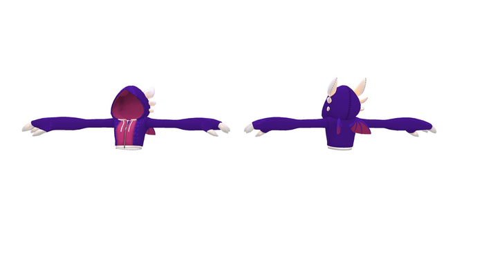 Kemono and Snaggletooth Cynder Dragon Hoodie