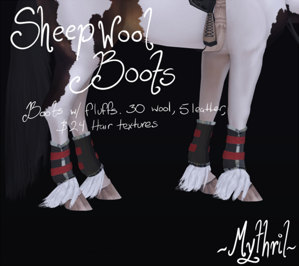 ~Mythril~ Sheepwool Boots: Mini Donkey