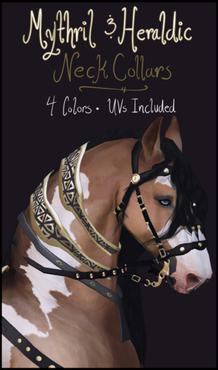 ~Mythril~&.Heraldic.: Gem Collars - Mini Donkey