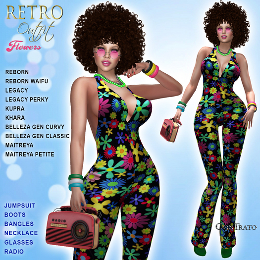 [ConTrato] Retro Outfit - Flowers