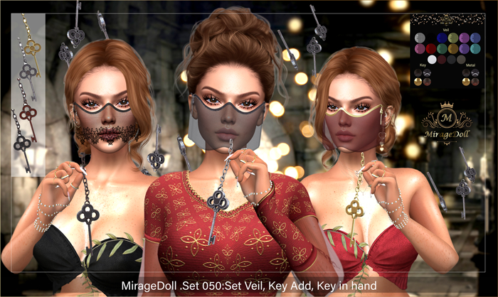 MirageDoll .Set 050:Set Veil, Key Add, Key in hand