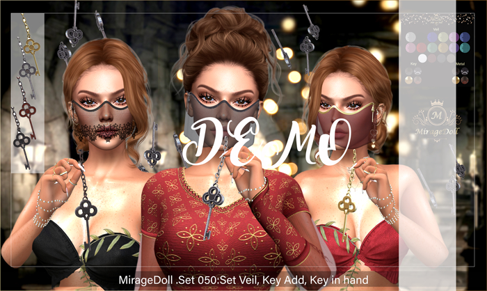 DEMO MirageDoll .Set 050:Set Veil, Key Add, Key in hand(5 MIN)