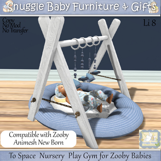 To Space  Nursery  Play Gym for Zooby Babies 