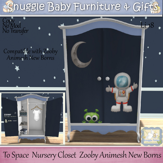 To Space  Nursery Closet  Zooby Animesh New Borns 