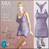 GoodVibes Mia Dress Set 3 - Star Mesh Body - Unpacker