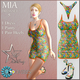 GoodVibes Mia Dress Set 5 - Star Mesh Body - Unpacker