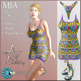 GoodVibes Mia Dress Set 6 - Star Mesh Body - Unpacker