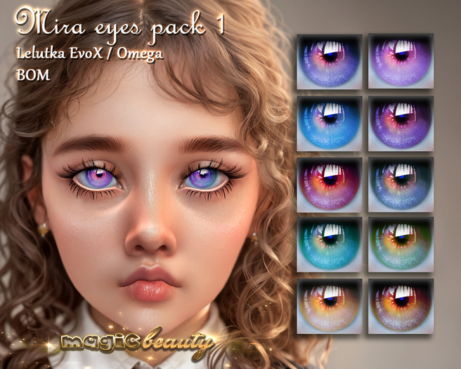 Second Life Marketplace - [Magic Beauty] Mira eyes pack 1(Omega ...