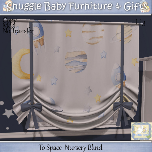 To Space  Nursery Blind  By Snuggle Baby 