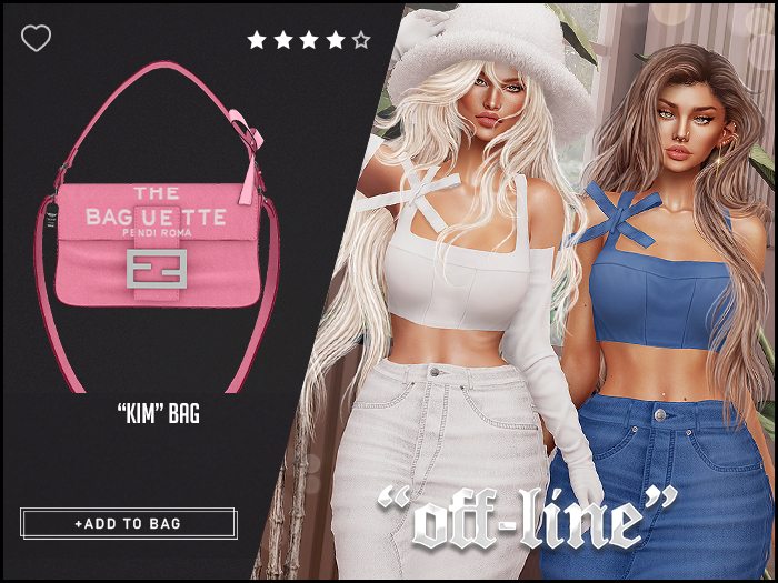 "Off-Line" x "Kim" Bag / Rose