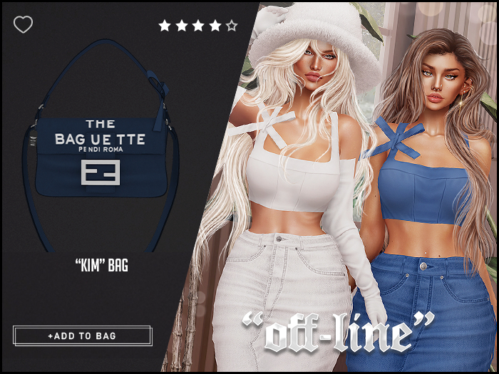 "Off-Line" x "Kim" Bag / Navy
