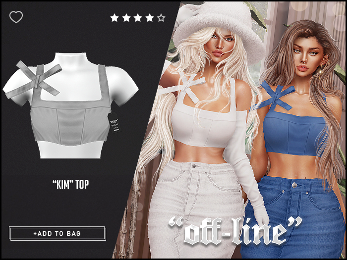 "Off-Line" x "Kim" Top / Silver