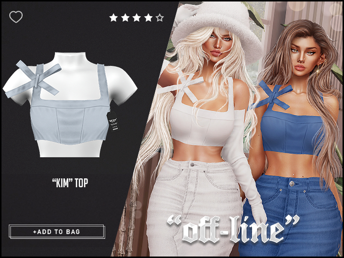 "Off-Line" x "Kim" Top / Ice