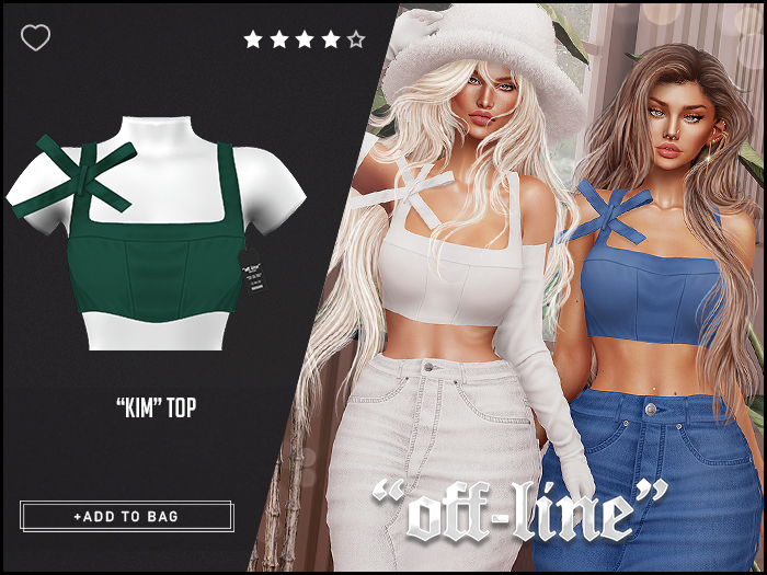 "Off-Line" x "Kim" Top / Forest