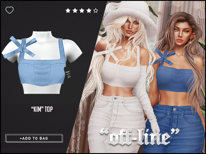 "Off-Line" x "Kim" Top / Denim