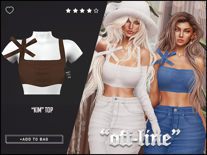 "Off-Line" x "Kim" Top / Chocolate
