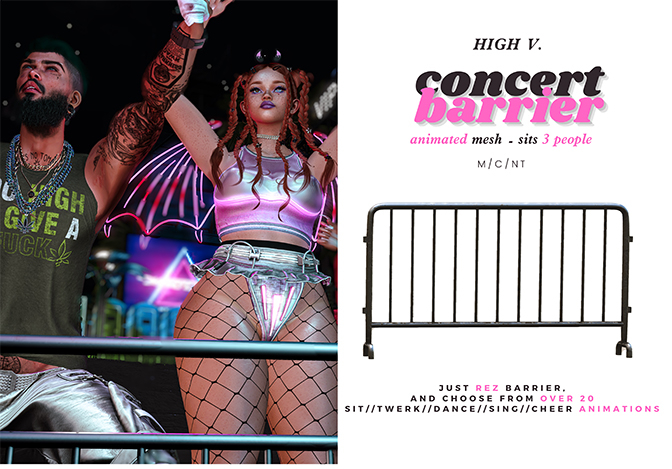 [high v.] Animated Concert Barrier