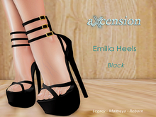 aX: Emilia Heels Black