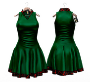 Green Plaid Girl Dress Maitreya