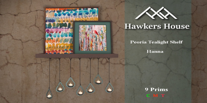 *HH* Peoria Tealight Shelf Hanna