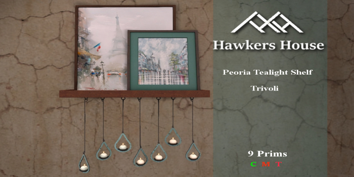 *HH* Peoria Tealight Shelf Trivoli