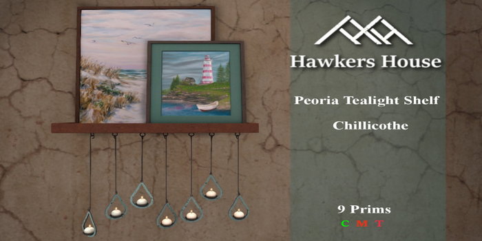 *HH* Peoria Tealight Shelf Chillicothe