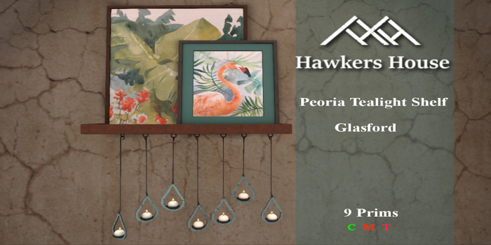 *HH* Peoria Tealight Shelf Glasford