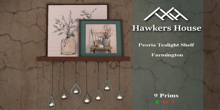 *HH* Peoria Tealight Shelf Farmington