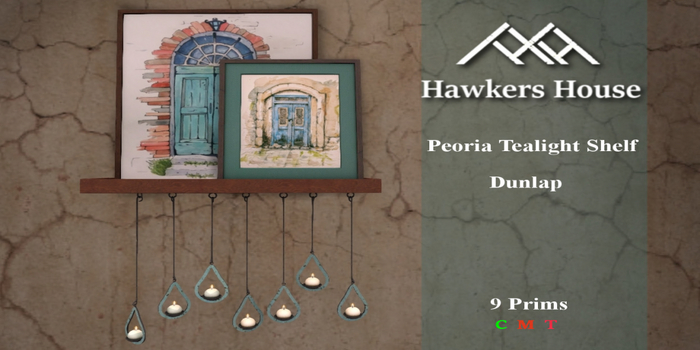 *HH* Peoria Tealight Shelf Dunlap