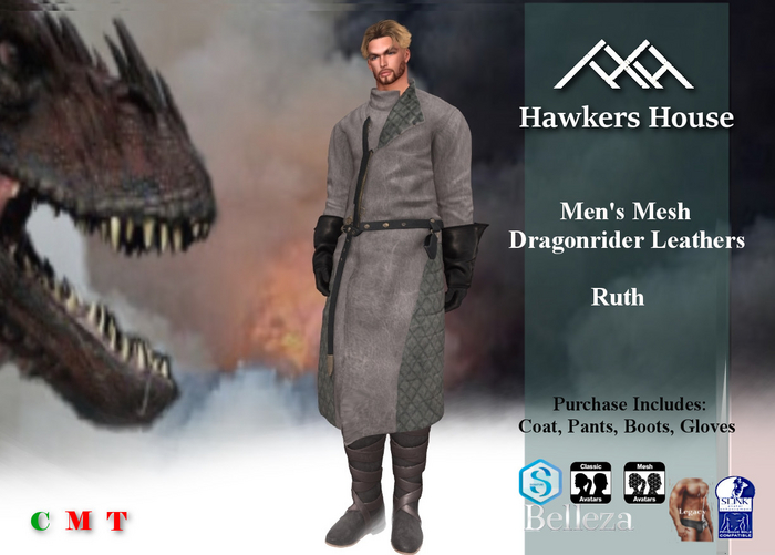 *HH* Men's Mesh Dragonrider Leathers Ruth