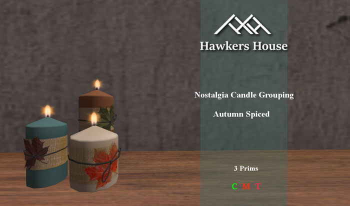 *HH* Nostalgia Candle Grouping Autumn Spiced