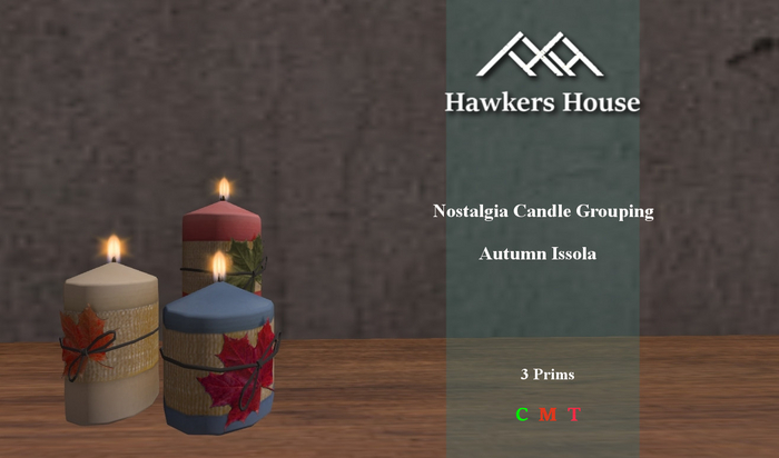 *HH* Nostalgia Candle Grouping Autumn Issola