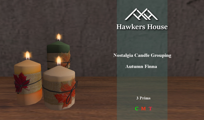*HH* Nostalgia Candle Grouping Autumn Finna