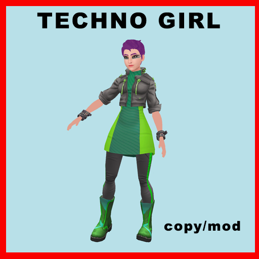 Techno Girl Animesh copy/mod